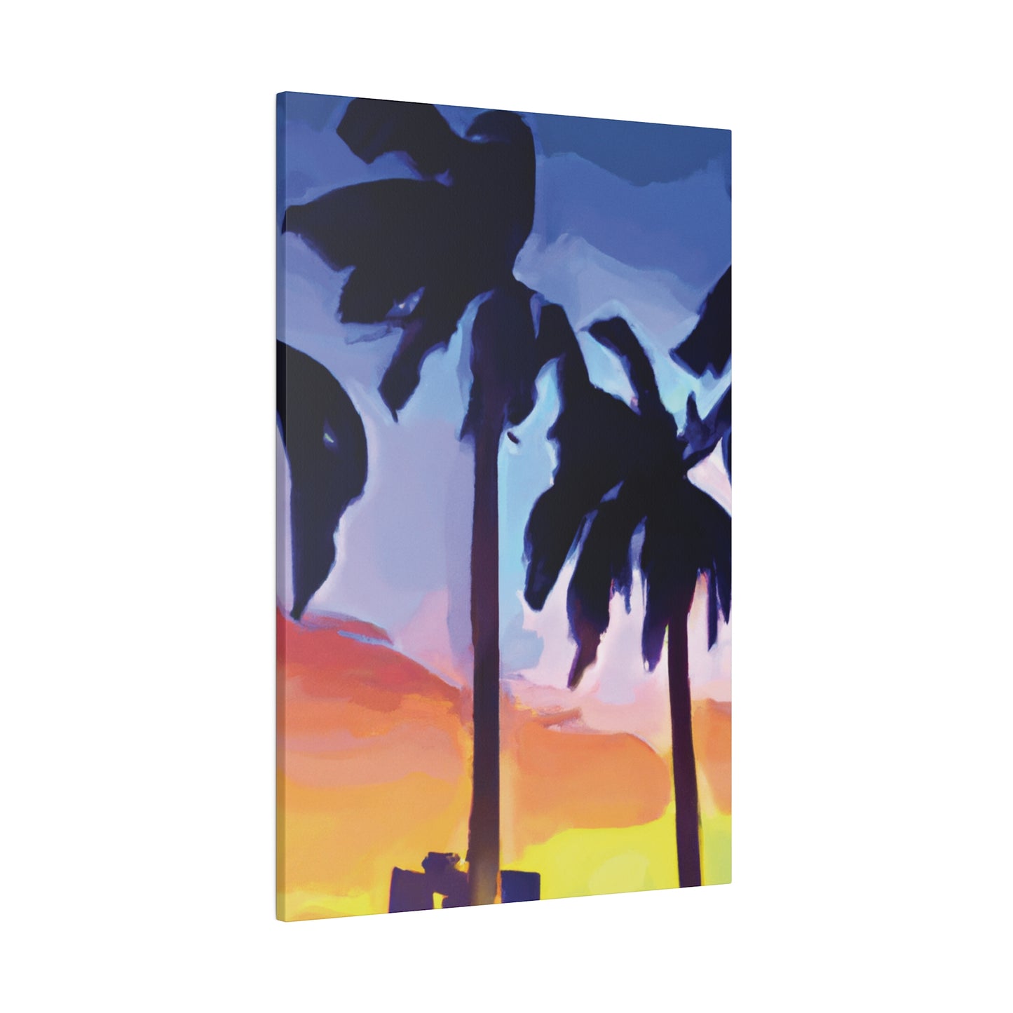 8208A - Miami Beach Sunset Painting Print | Miami | Beach | Sunset | Poster | Home Decor | Wall Art | Canvas