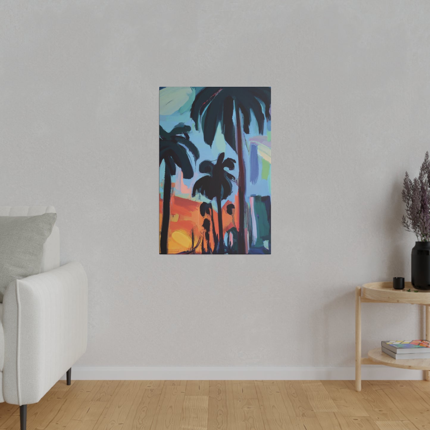 3524Z - Miami Beach Sunset Painting Print | Miami | Beach | Sunset | Poster | Home Decor | Wall Art | Canvas