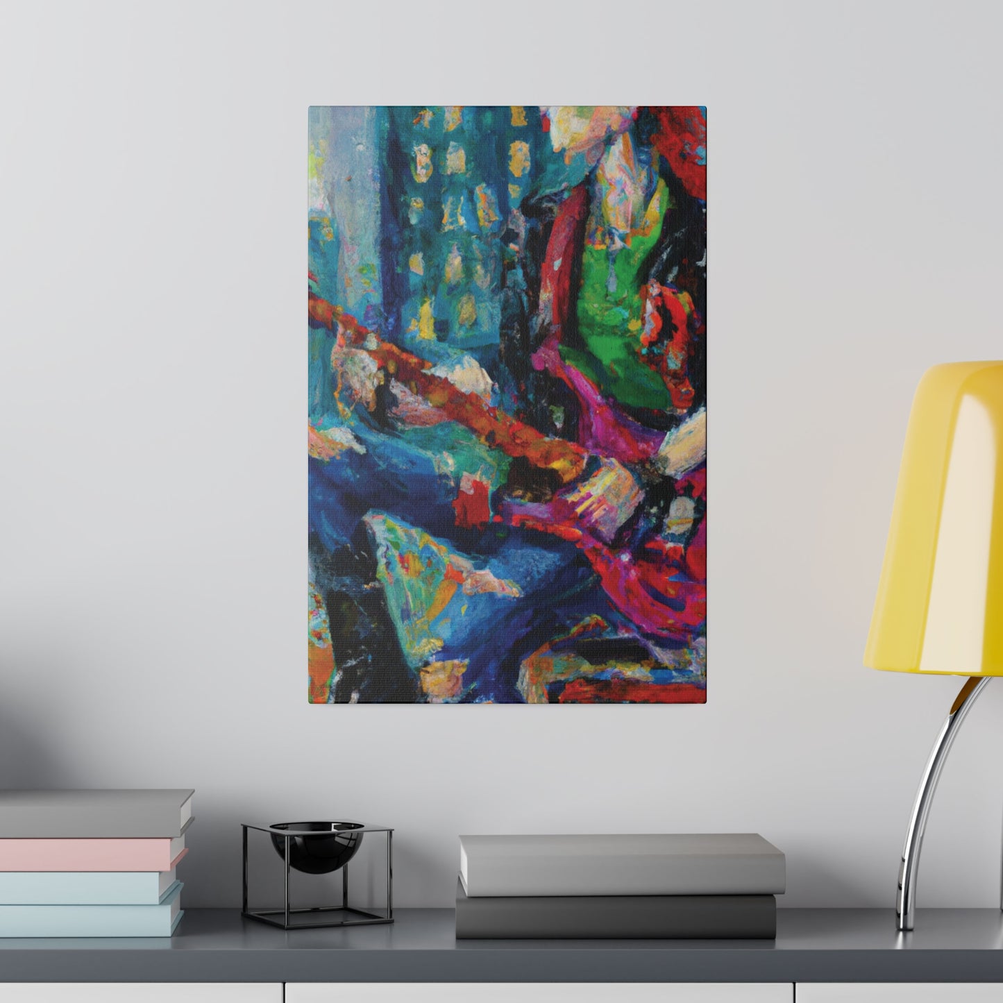 5937P - Rockstar Oil Painting Style Print | Poster | Home Decor | Wall Art | Music Art | Canvas