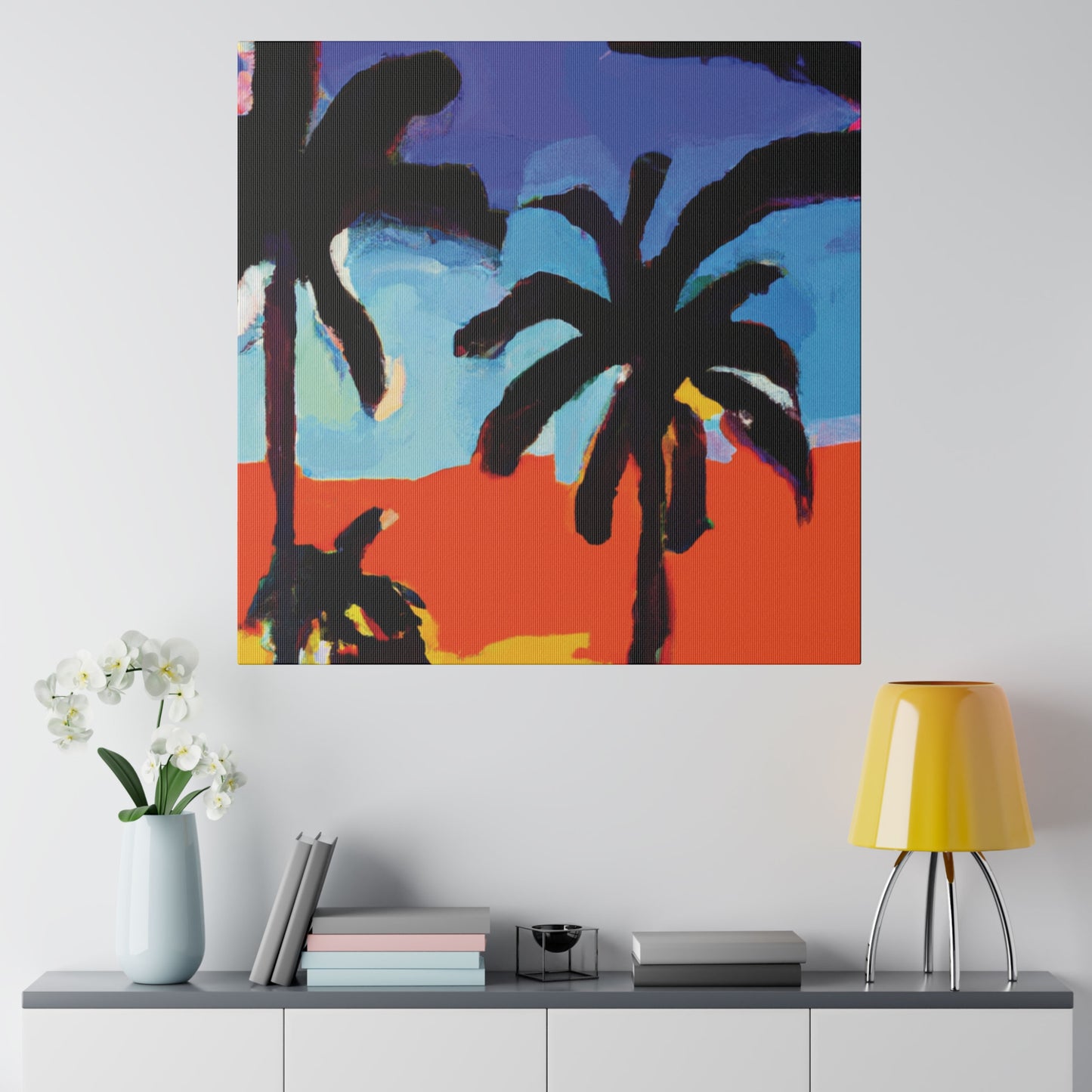 8634T - Miami Beach Sunset Painting Print | Miami | Beach | Sunset | Poster | Home Decor | Wall Art | Canvas