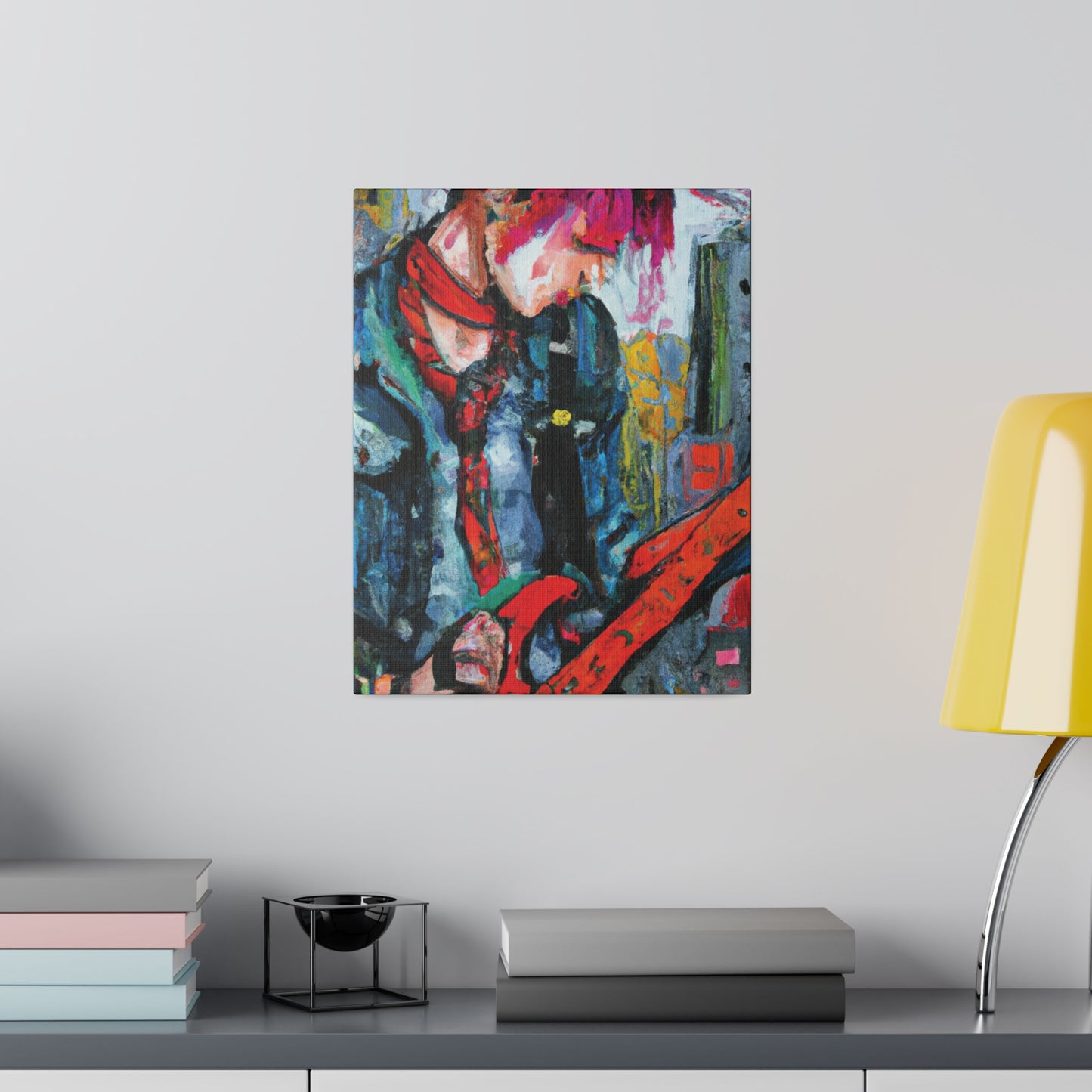 4972T - Rockstar Oil Painting Style Print | Poster | Home Decor | Wall Art | Music Art | Canvas