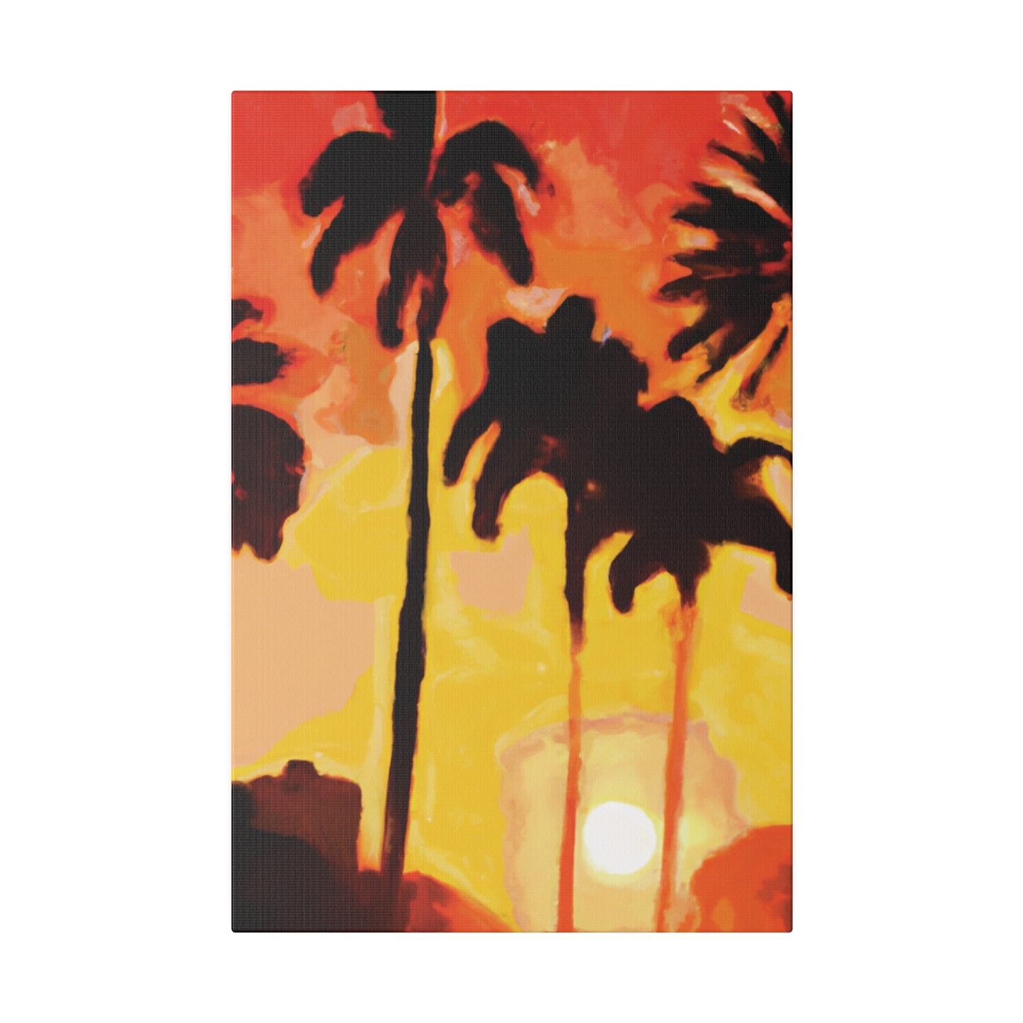 3259B - Miami Beach Sunset Painting Print | Miami | Beach | Sunset | Poster | Home Decor | Wall Art | Canvas