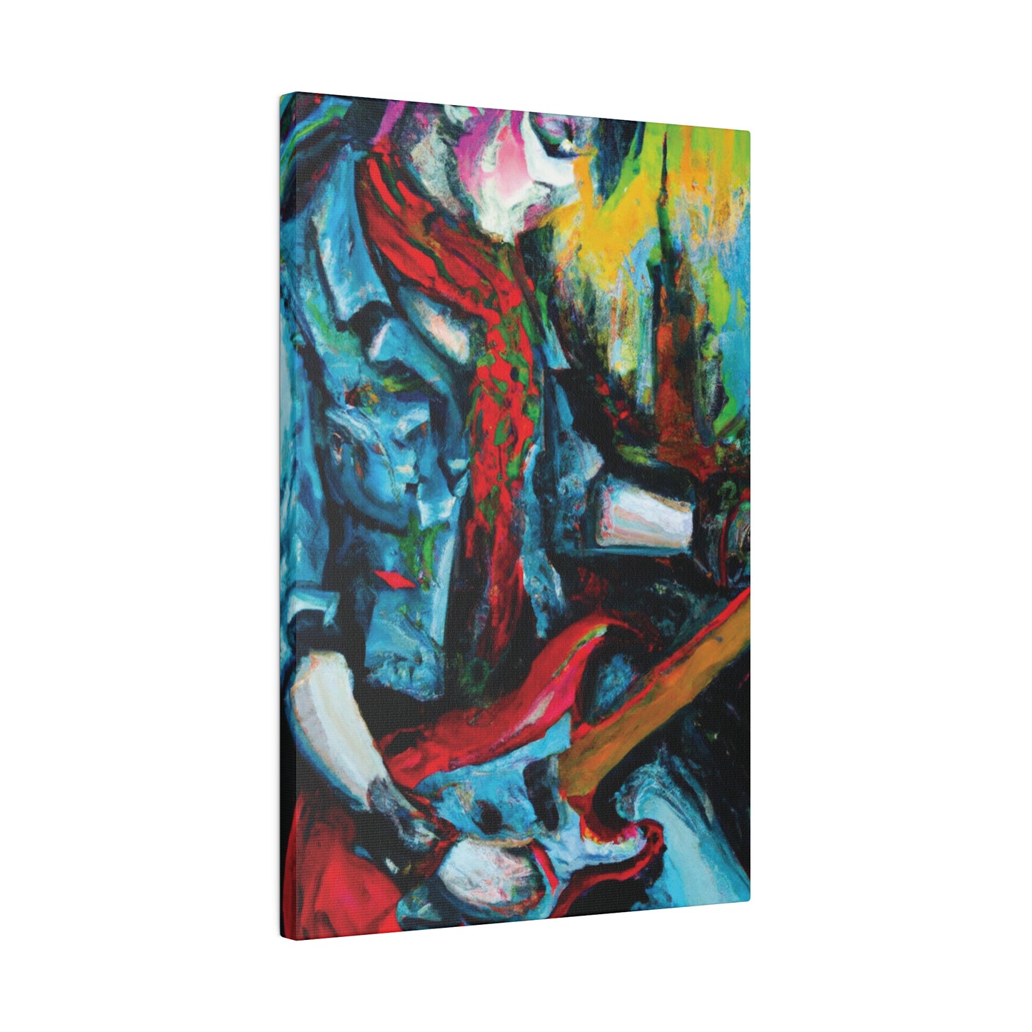 8367D - Rockstar Oil Painting Style Print | Poster | Home Decor | Wall Art | Music Art | Canvas