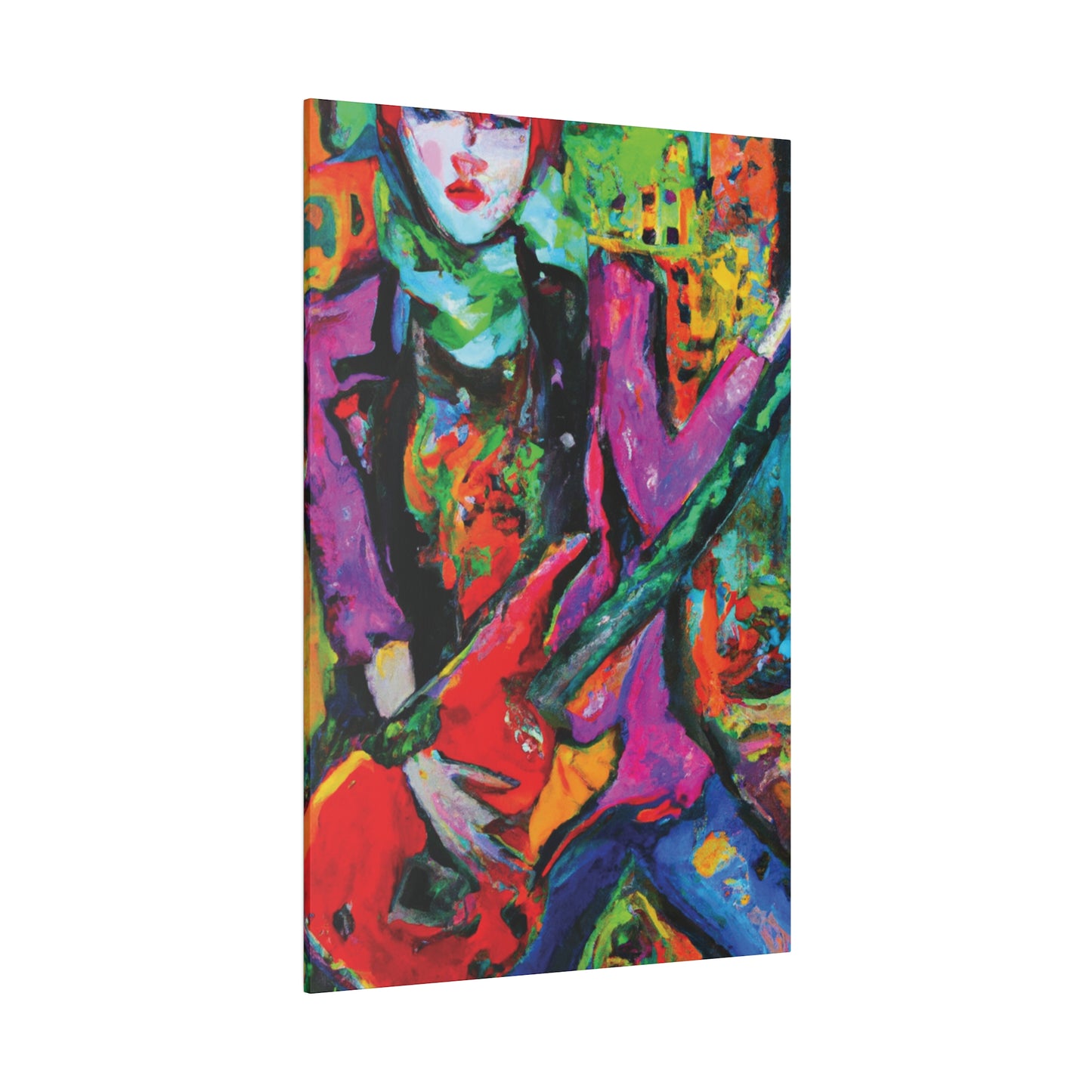 3861D - Rockstar Oil Painting Style Print | Poster | Home Decor | Wall Art | Music Art | Canvas