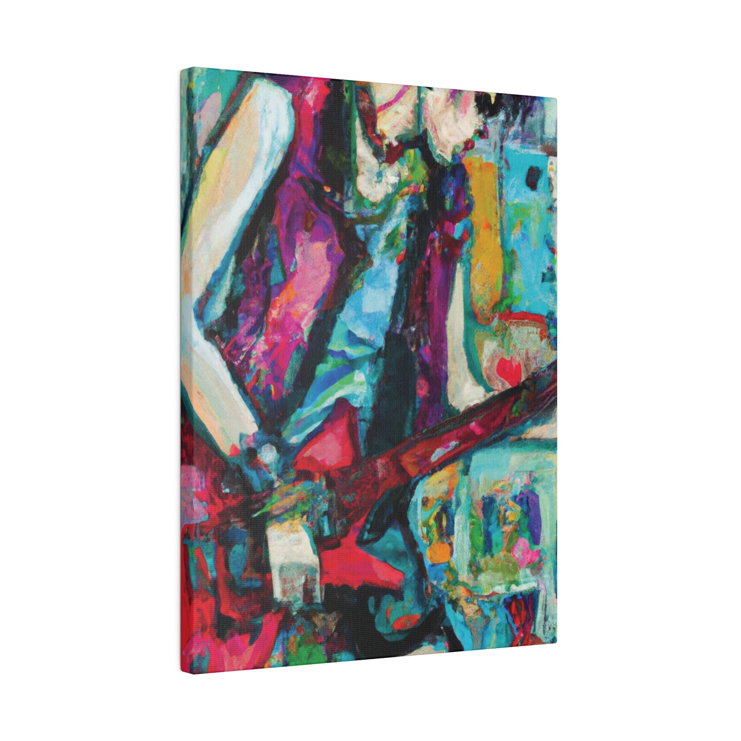 8398K - Rockstar Oil Painting Style Print | Poster | Home Decor | Wall Art | Music Art | Canvas