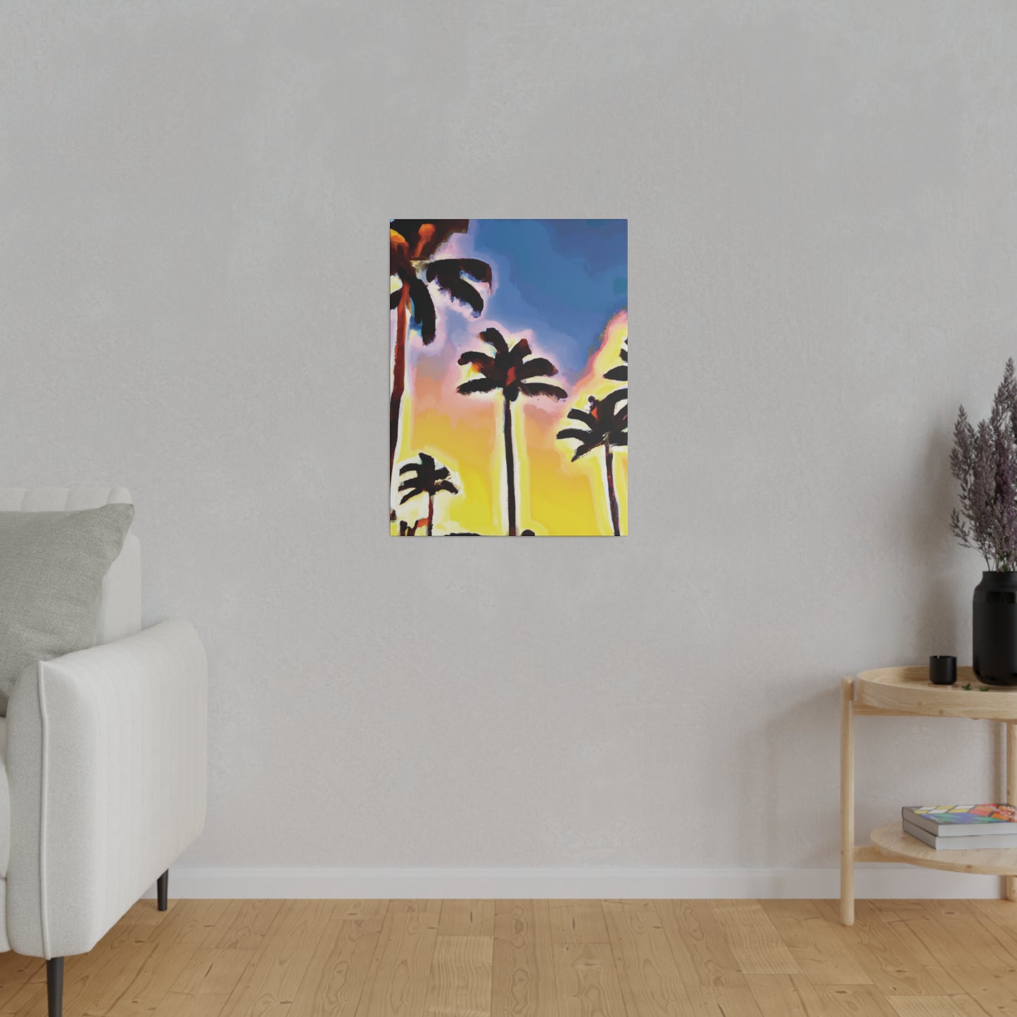 3437Q - Miami Beach Sunset Painting Print | Miami | Beach | Sunset | Poster | Home Decor | Wall Art | Canvas