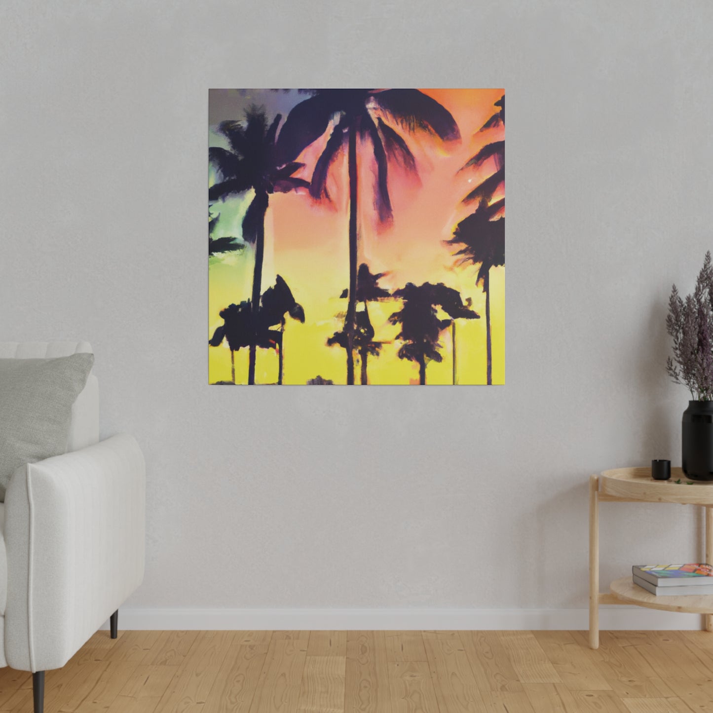 5608P - Miami Beach Sunset Painting Print | Miami | Beach | Sunset | Poster | Home Decor | Wall Art | Canvas