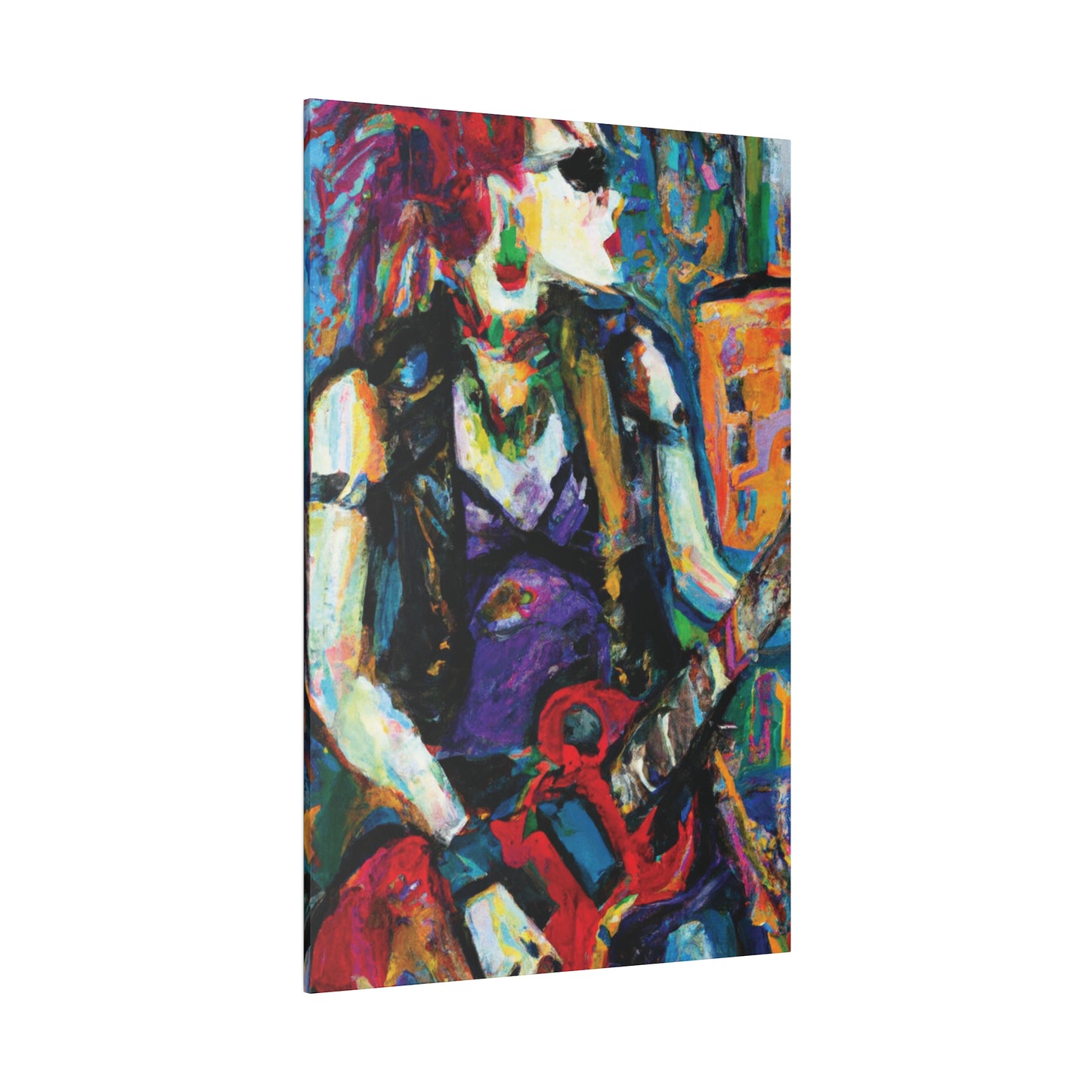 6874R - Rockstar Oil Painting Style Print | Poster | Home Decor | Wall Art | Music Art | Canvas