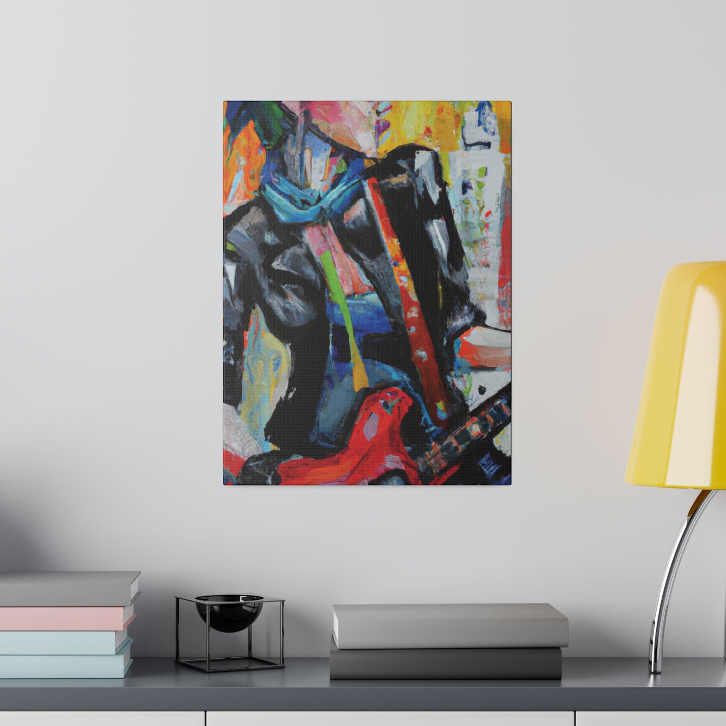 3614G - Rockstar Oil Painting Style Print | Poster | Home Decor | Wall Art | Music Art | Canvas