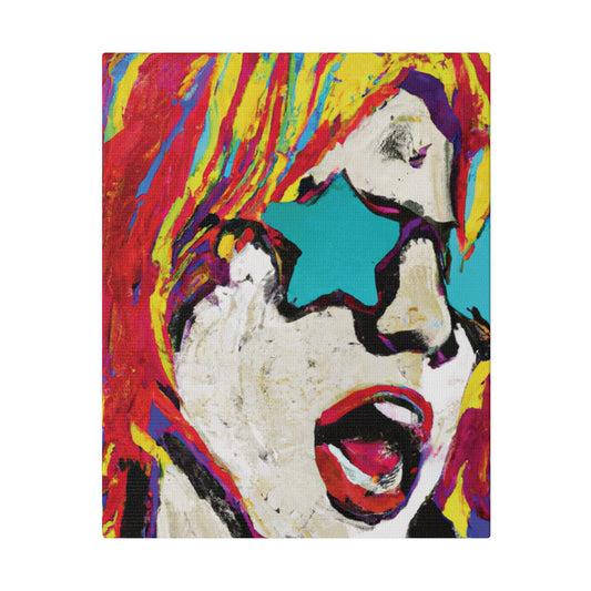 8876G - Rockstar Painting Print | Face | Abstract | Poster | Home Decor | Wall Art | Music Art | Canvas