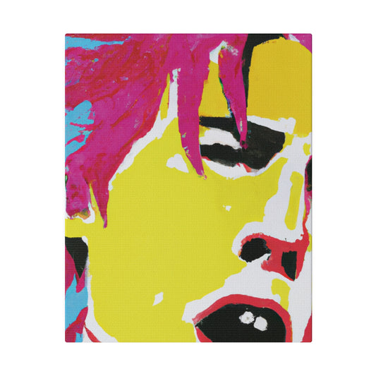 825J - Rockstar Painting Print | Face | Abstract | Poster | Home Decor | Wall Art | Music Art | Canvas