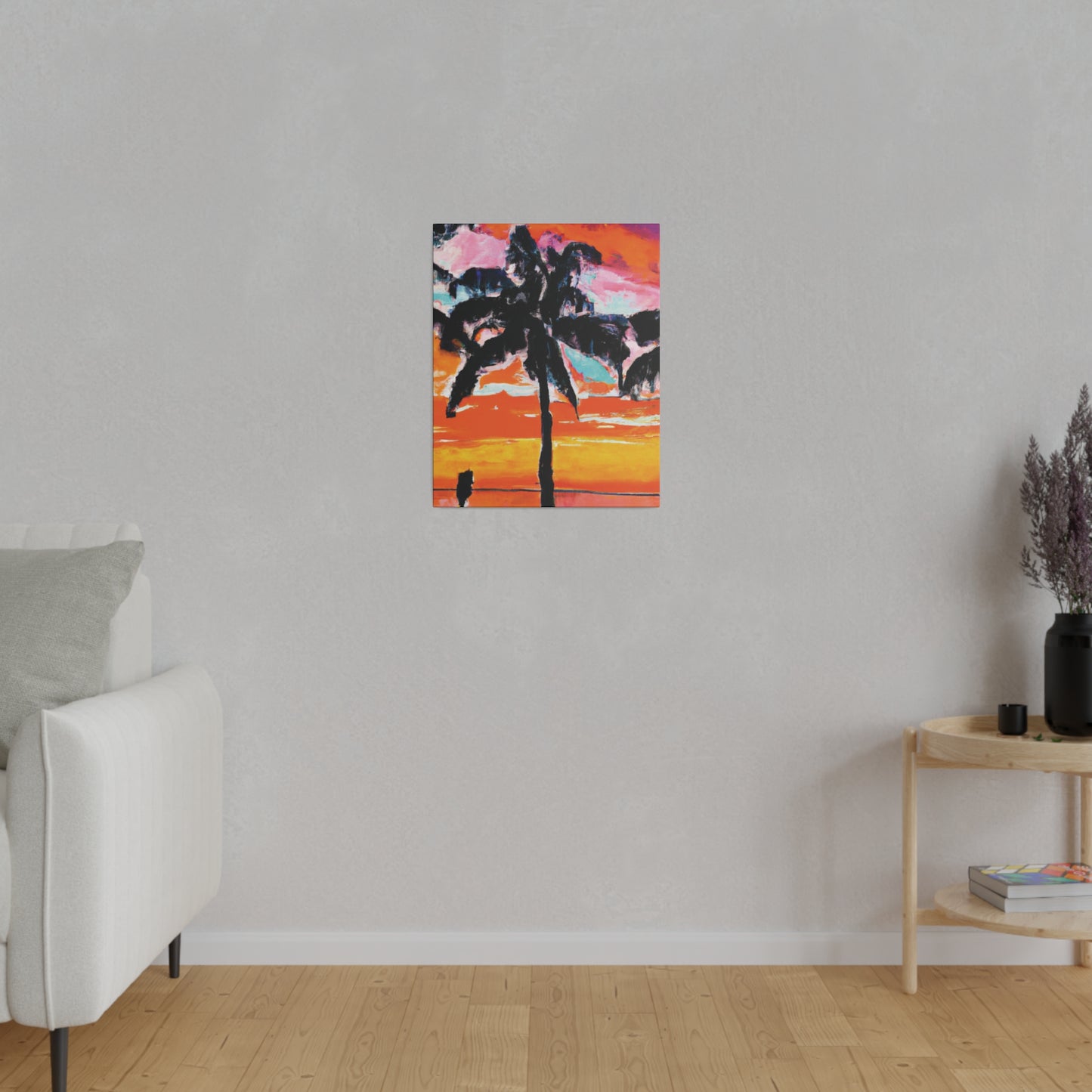 8371S - Miami Beach Sunset Painting Print | Miami | Beach | Sunset | Poster | Home Decor | Wall Art | Canvas