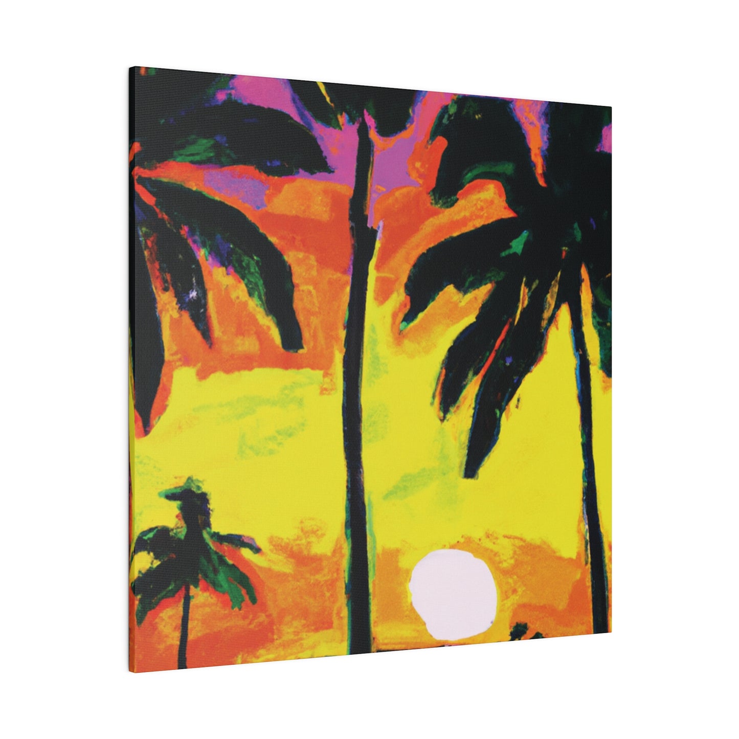 5285D - Miami Beach Sunset Painting Print | Miami | Beach | Sunset | Poster | Home Decor | Wall Art | Canvas