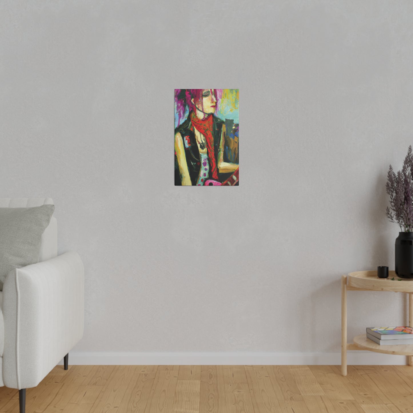 9141P - Rockstar Oil Painting Style Print | Poster | Home Decor | Wall Art | Music Art | Canvas
