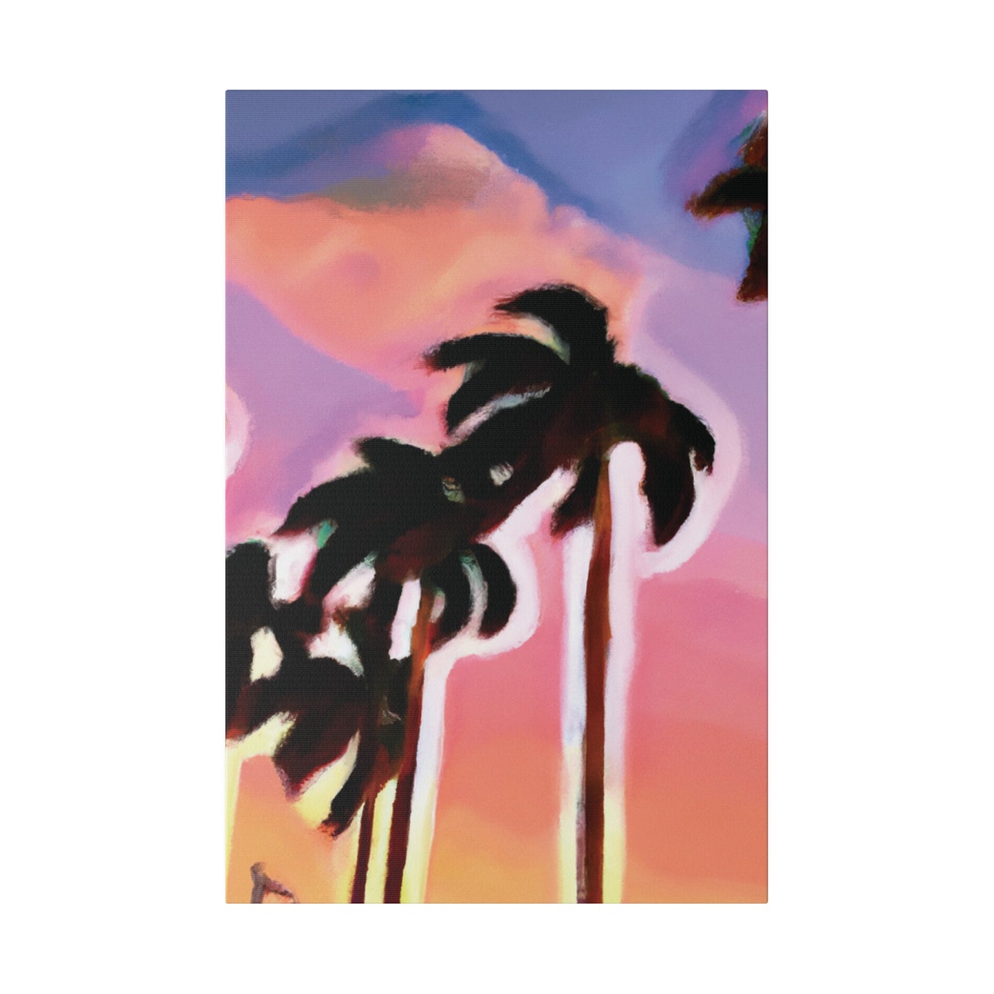 3563H - Miami Beach Sunset Painting Print | Miami | Beach | Sunset | Poster | Home Decor | Wall Art | Canvas