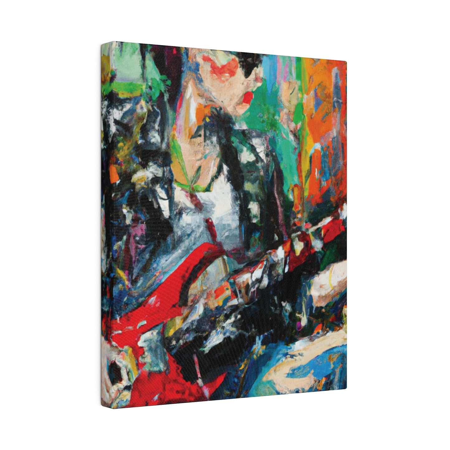 8390L - Rockstar Oil Painting Style Print | Poster | Home Decor | Wall Art | Music Art | Canvas