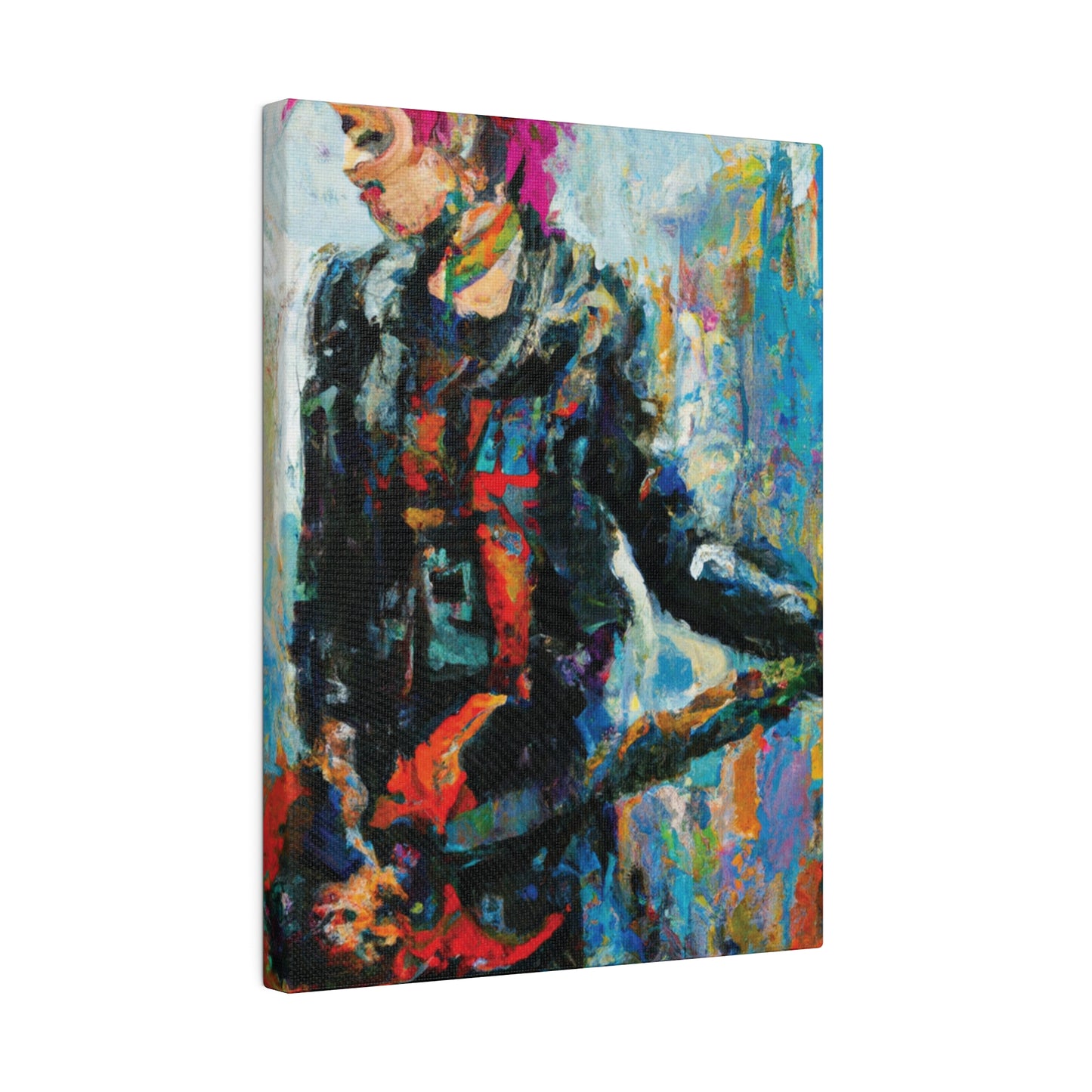 5258U - Rockstar Oil Painting Style Print | Poster | Home Decor | Wall Art | Music Art | Canvas