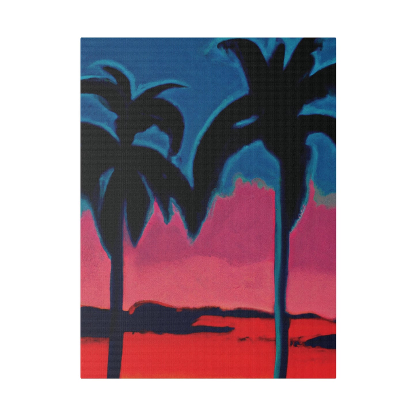 2545B - Miami Beach Sunset Painting Print | Miami | Beach | Sunset | Poster | Home Decor | Wall Art | Canvas