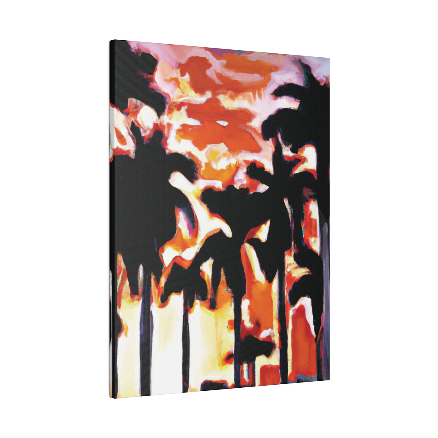 9274N - Miami Beach Sunset Painting Print | Miami | Beach | Sunset | Poster | Home Decor | Wall Art | Canvas