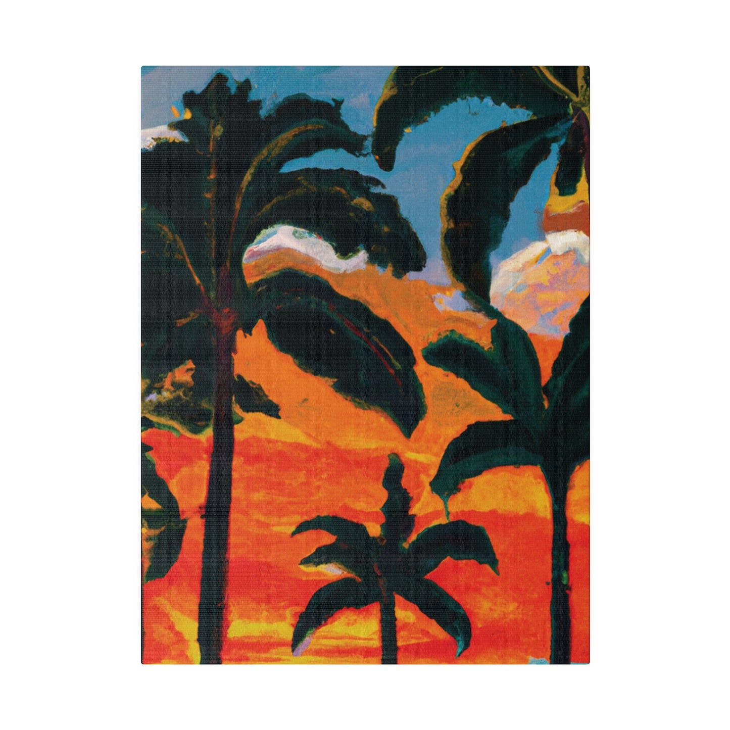 3782G - Miami Beach Sunset Painting Print | Miami | Beach | Sunset | Poster | Home Decor | Wall Art | Canvas