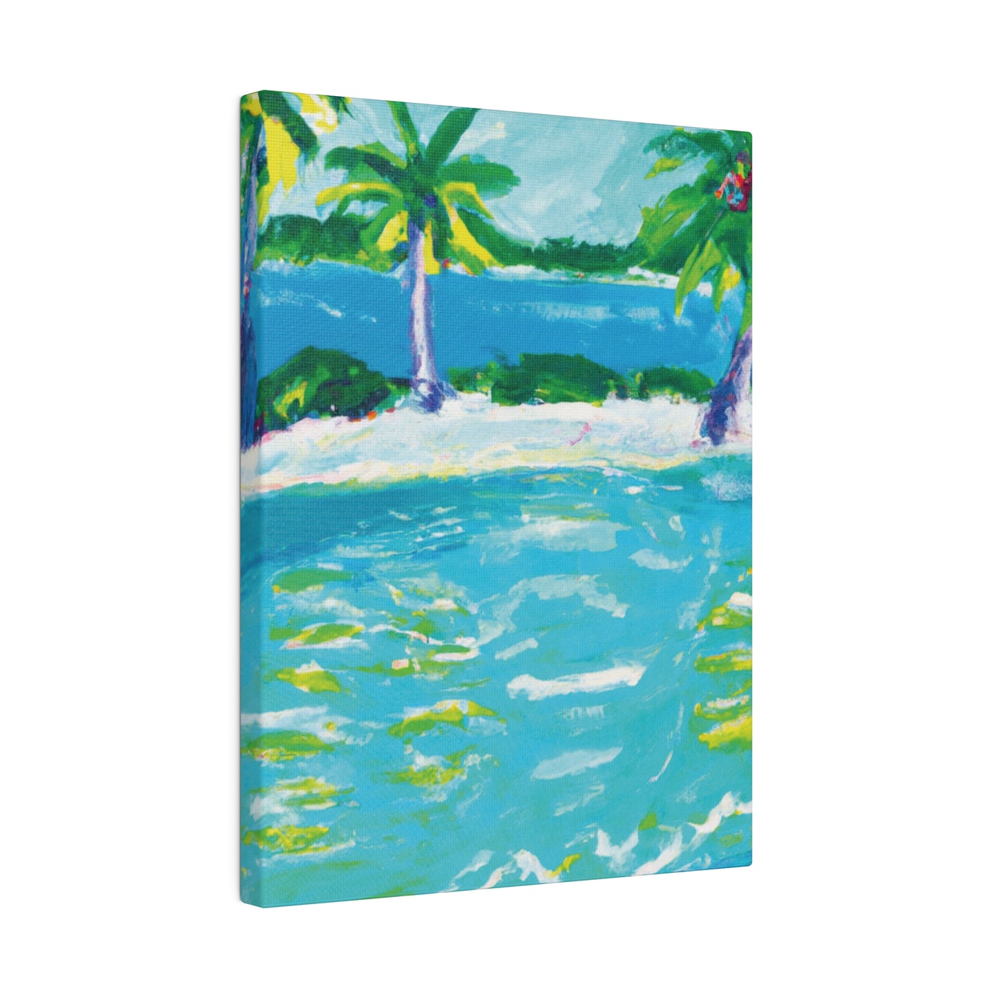 9256K - Bahamas Ocean Painting Print | Bahamas | Ocean | Beach | Poster | Home Decor | Wall Art | Canvas