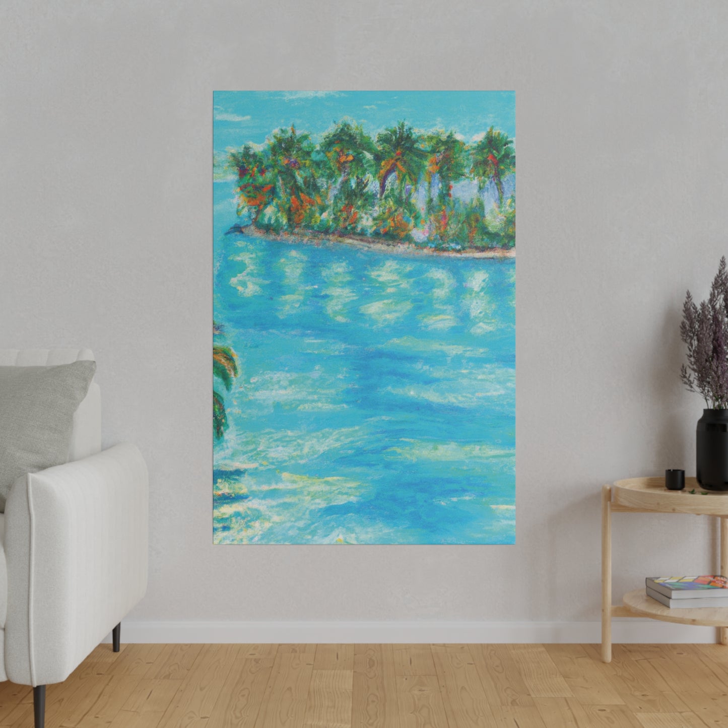 8625Q - Bahamas Ocean Painting Print | Bahamas | Ocean | Beach | Poster | Home Decor | Wall Art | Canvas