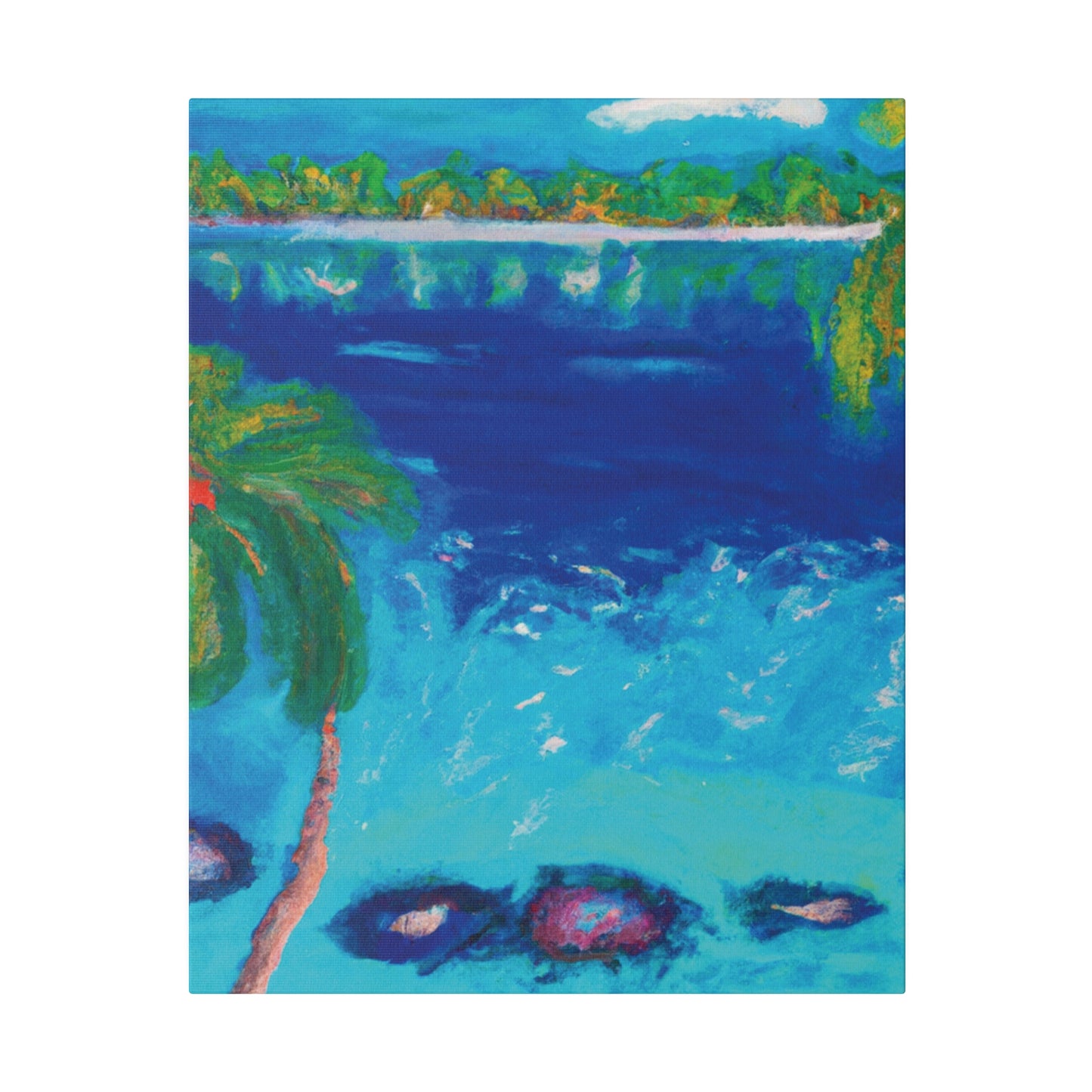 9850E - Bahamas Ocean Painting Print | Bahamas | Ocean | Beach | Poster | Home Decor | Wall Art | Canvas