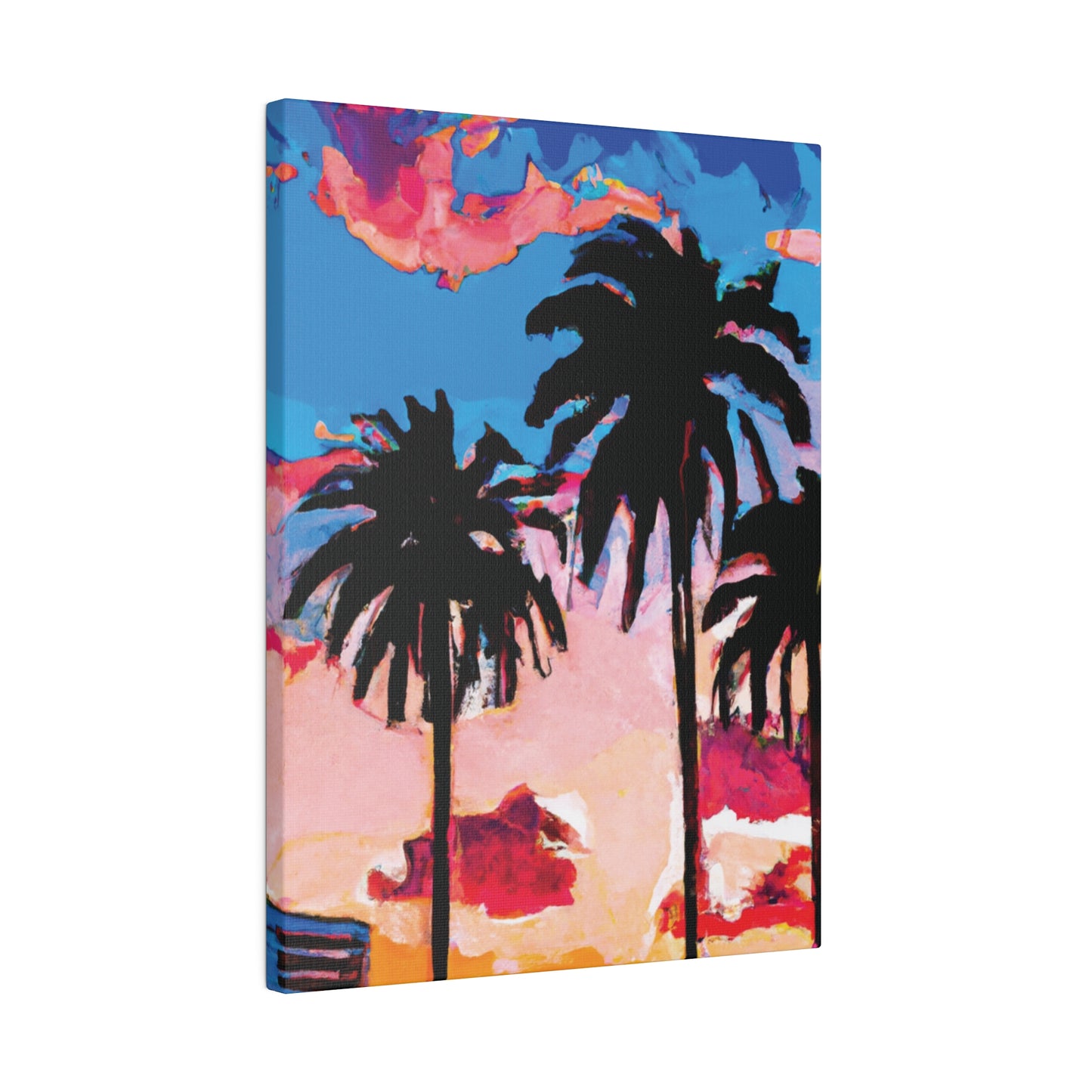 4347Z - Miami Beach Sunset Painting Print | Miami | Beach | Sunset | Poster | Home Decor | Wall Art | Canvas