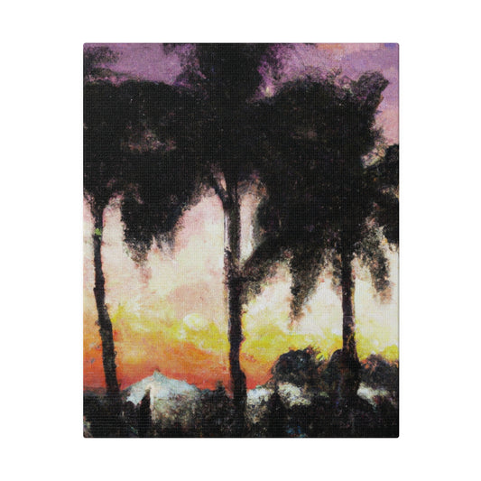 8185A - Miami Beach Sunset Painting Print | Miami | Beach | Sunset | Poster | Home Decor | Wall Art | Canvas