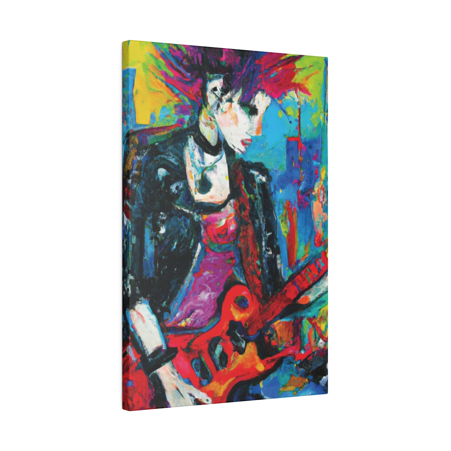 9051F - Rockstar Oil Painting Style Print | Poster | Home Decor | Wall Art | Music Art | Canvas