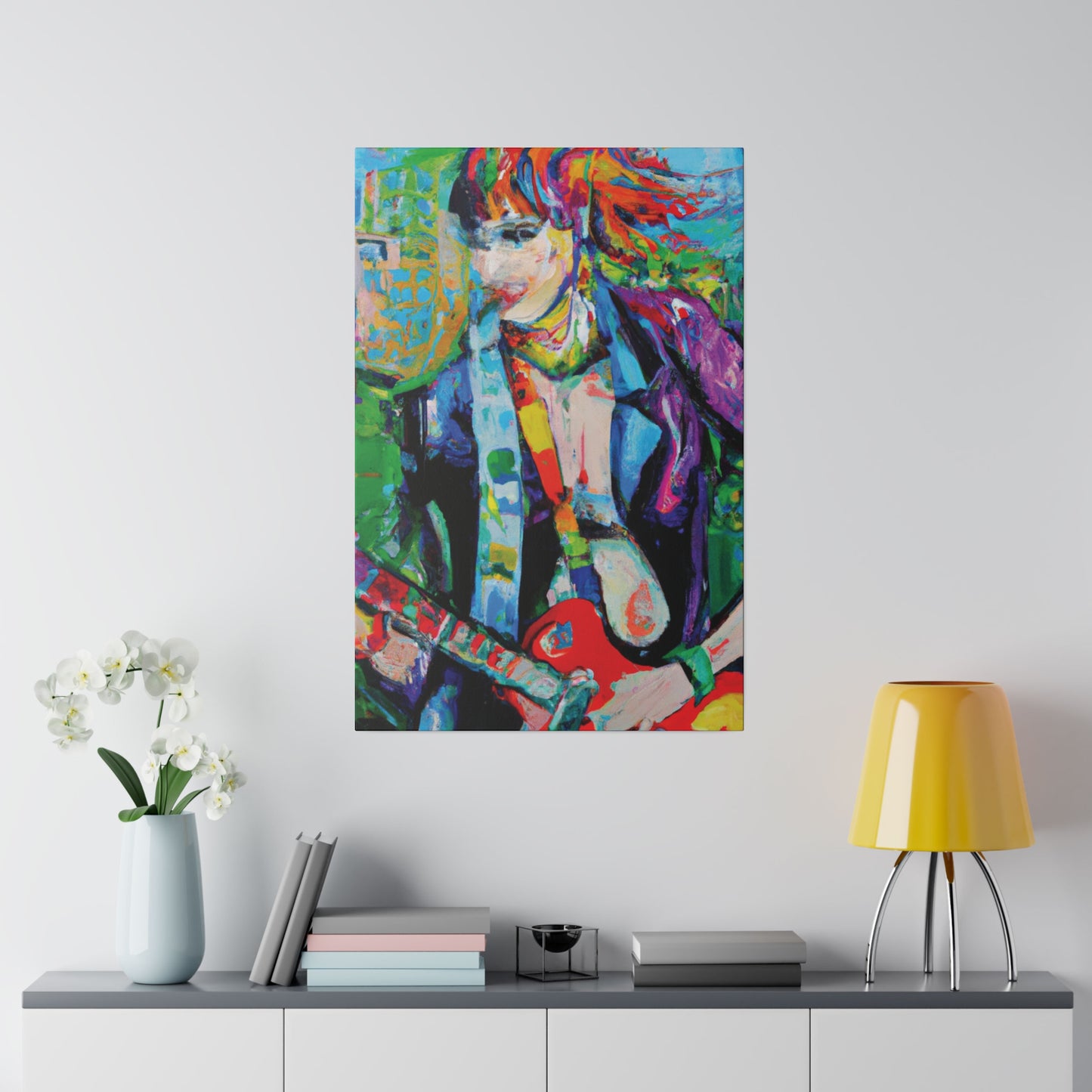 3136H - Rockstar Oil Painting Style Print | Poster | Home Decor | Wall Art | Music Art | Canvas