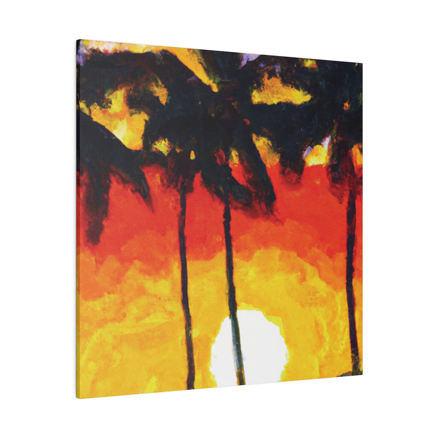 6973R - Miami Beach Sunset Painting Print | Miami | Beach | Sunset | Poster | Home Decor | Wall Art | Canvas