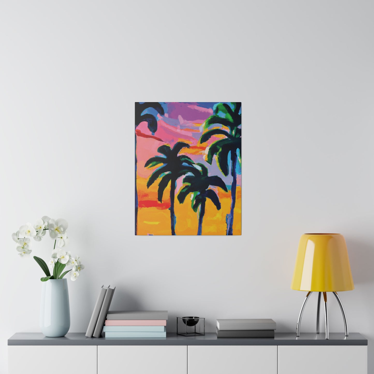 7409P - Miami Beach Sunset Painting Print | Miami | Beach | Sunset | Poster | Home Decor | Wall Art | Canvas