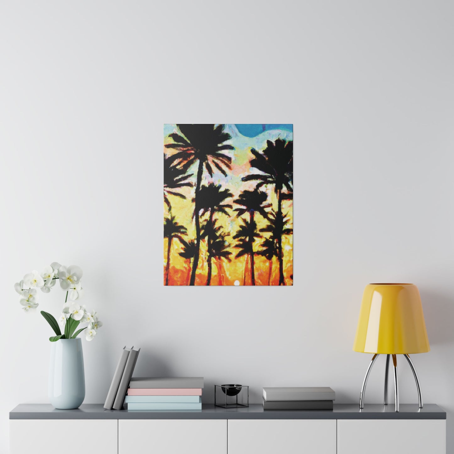 4555V - Miami Beach Sunset Painting Print | Miami | Beach | Sunset | Poster | Home Decor | Wall Art | Canvas