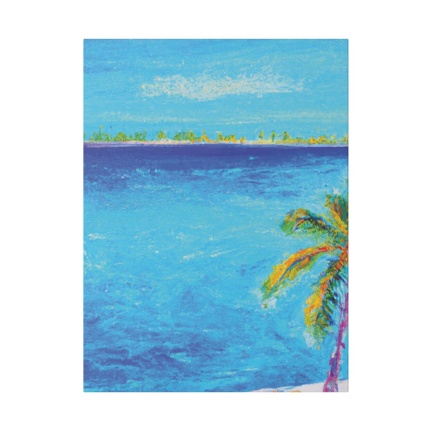 7666Q - Bahamas Ocean Painting Print | Bahamas | Ocean | Beach | Poster | Home Decor | Wall Art | Canvas