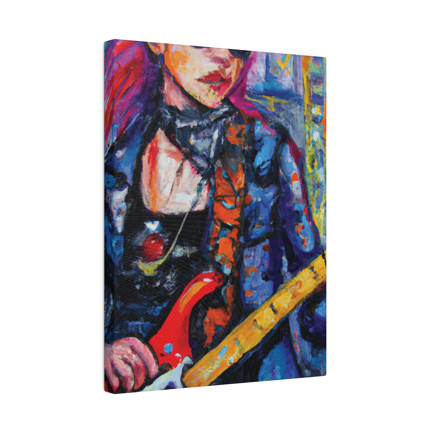 9231K - Rockstar Oil Painting Style Print | Poster | Home Decor | Wall Art | Music Art | Canvas
