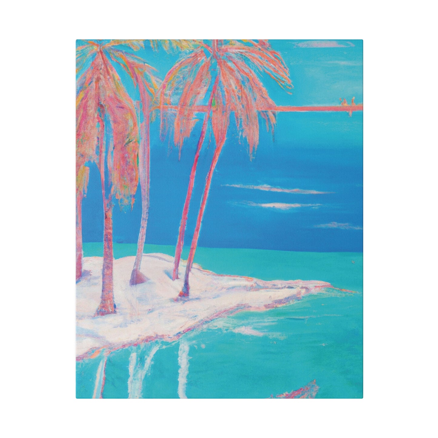 3162K - Bahamas Ocean Painting Print | Bahamas | Ocean | Beach | Poster | Home Decor | Wall Art | Canvas