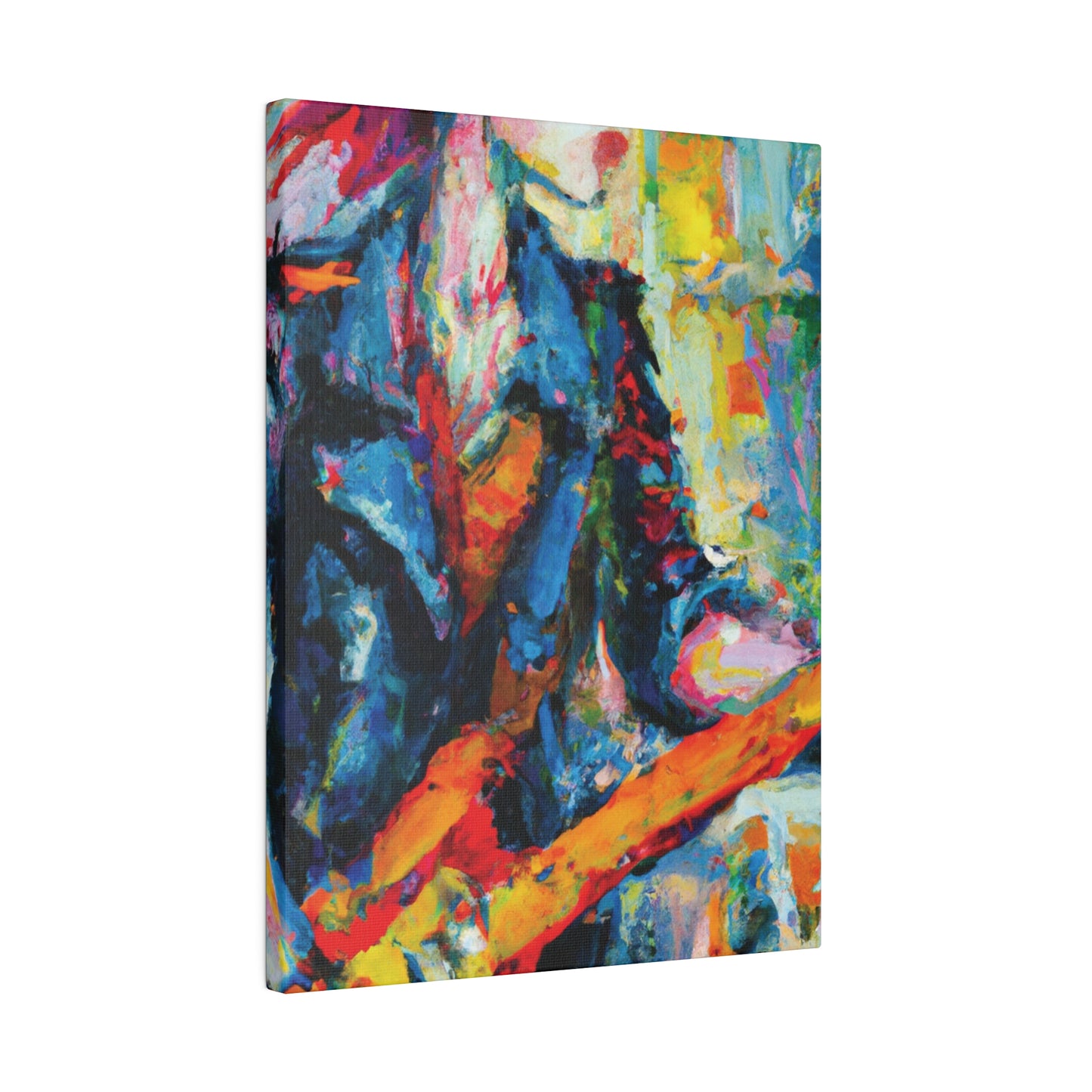 5379F - Rockstar Oil Painting Style Print | Poster | Home Decor | Wall Art | Music Art | Canvas