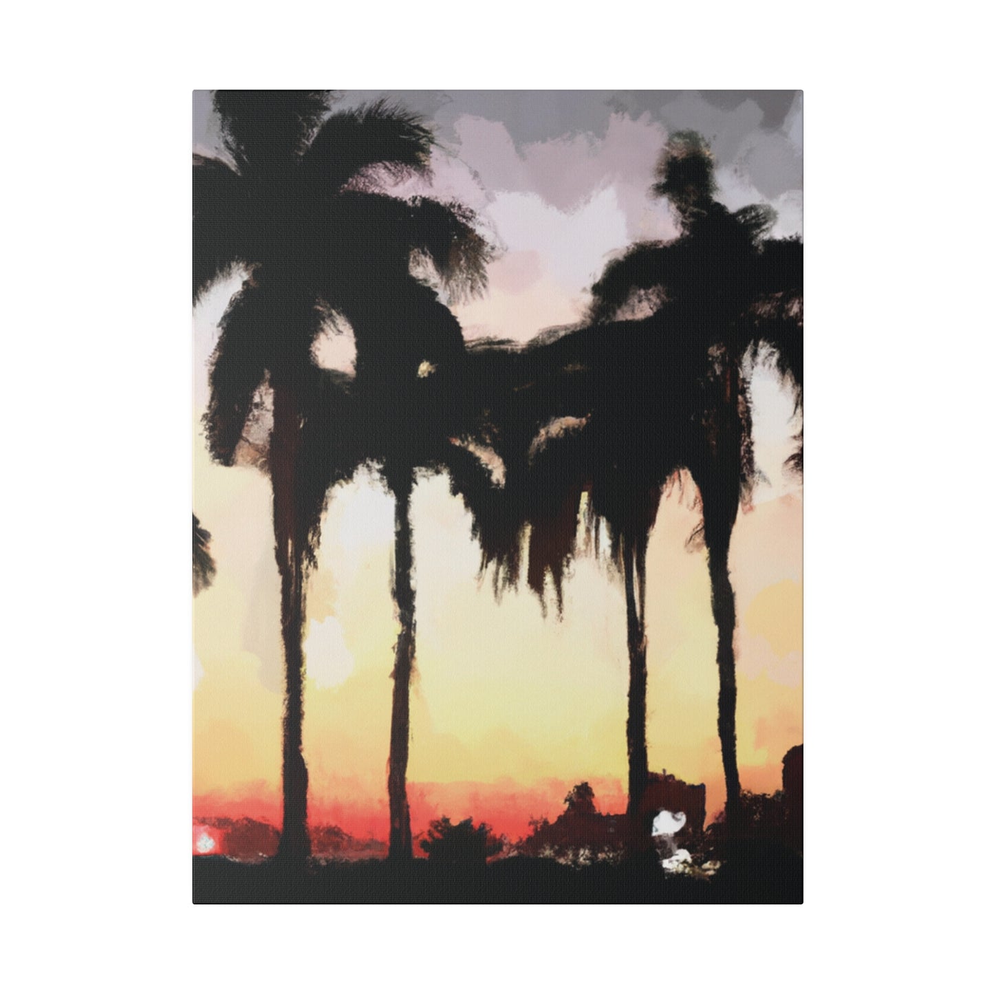4763J - Miami Beach Sunset Painting Print | Miami | Beach | Sunset | Poster | Home Decor | Wall Art | Canvas