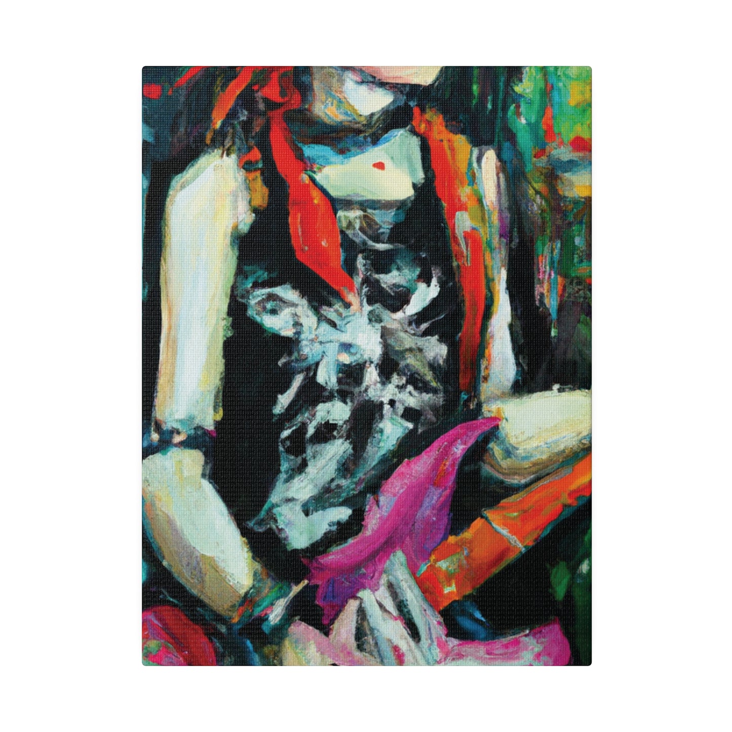 7134X - Rockstar Oil Painting Style Print | Poster | Home Decor | Wall Art | Music Art | Canvas