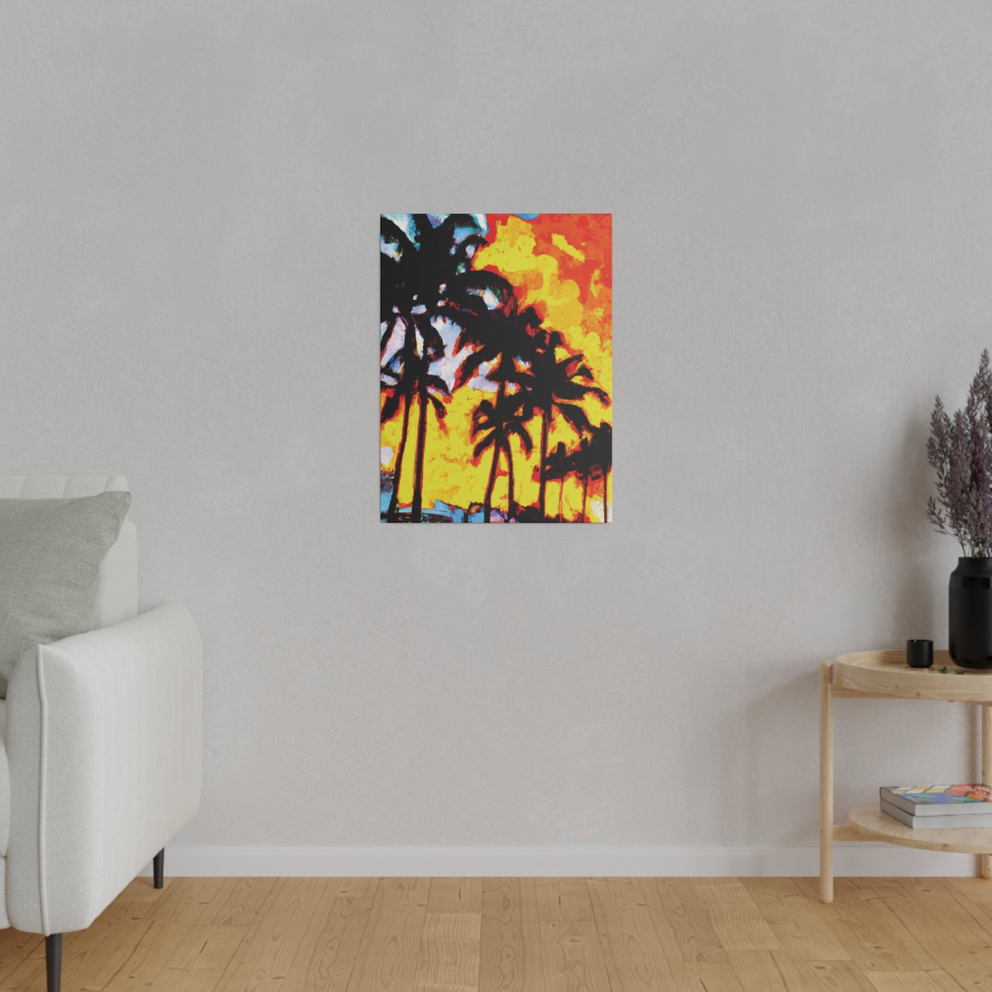 7248Q - Miami Beach Sunset Painting Print | Miami | Beach | Sunset | Poster | Home Decor | Wall Art | Canvas