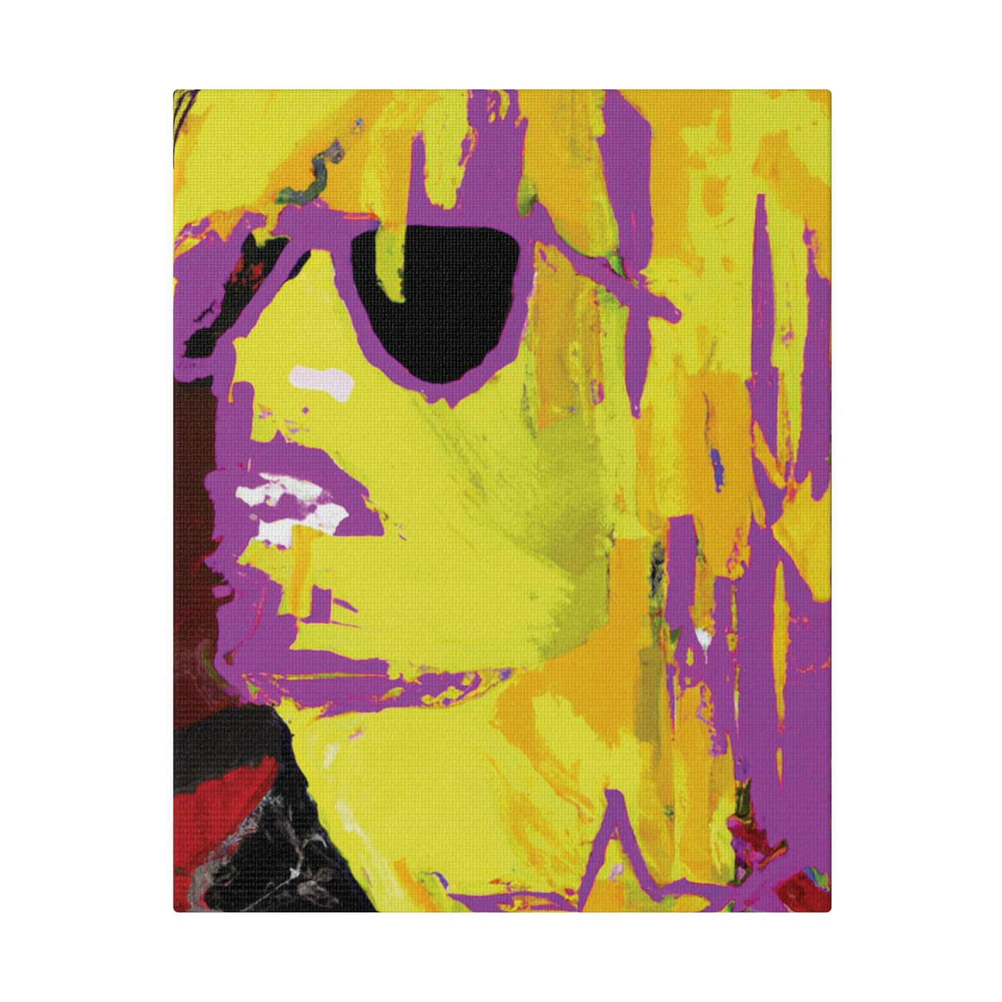 138G - Rockstar Painting Print | Face | Abstract | Poster | Home Decor | Wall Art | Music Art | Canvas