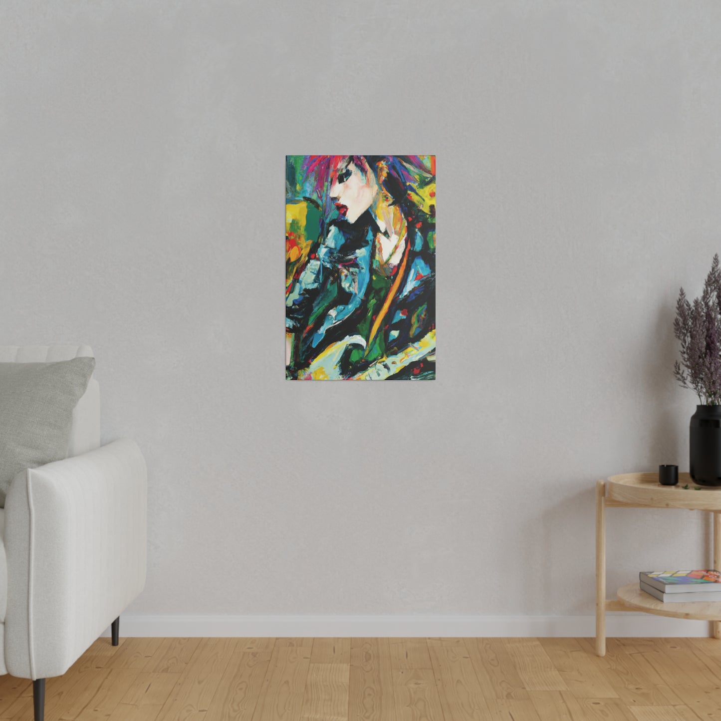 9841U - Rockstar Oil Painting Style Print | Poster | Home Decor | Wall Art | Music Art | Canvas