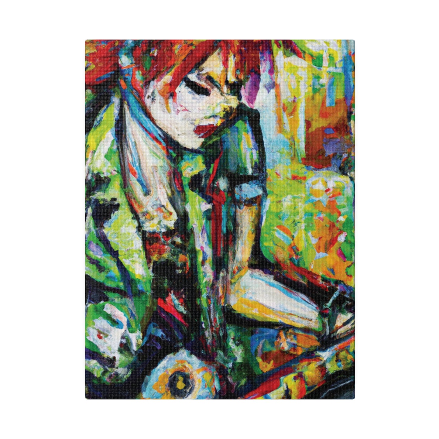 2204G - Rockstar Oil Painting Style Print | Poster | Home Decor | Wall Art | Music Art | Canvas