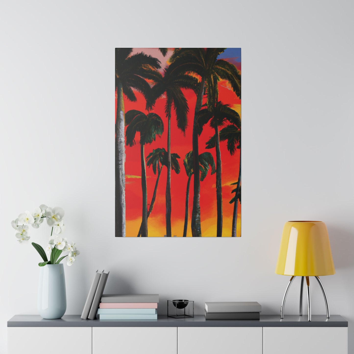 4286K - Miami Beach Sunset Painting Print | Miami | Beach | Sunset | Poster | Home Decor | Wall Art | Canvas