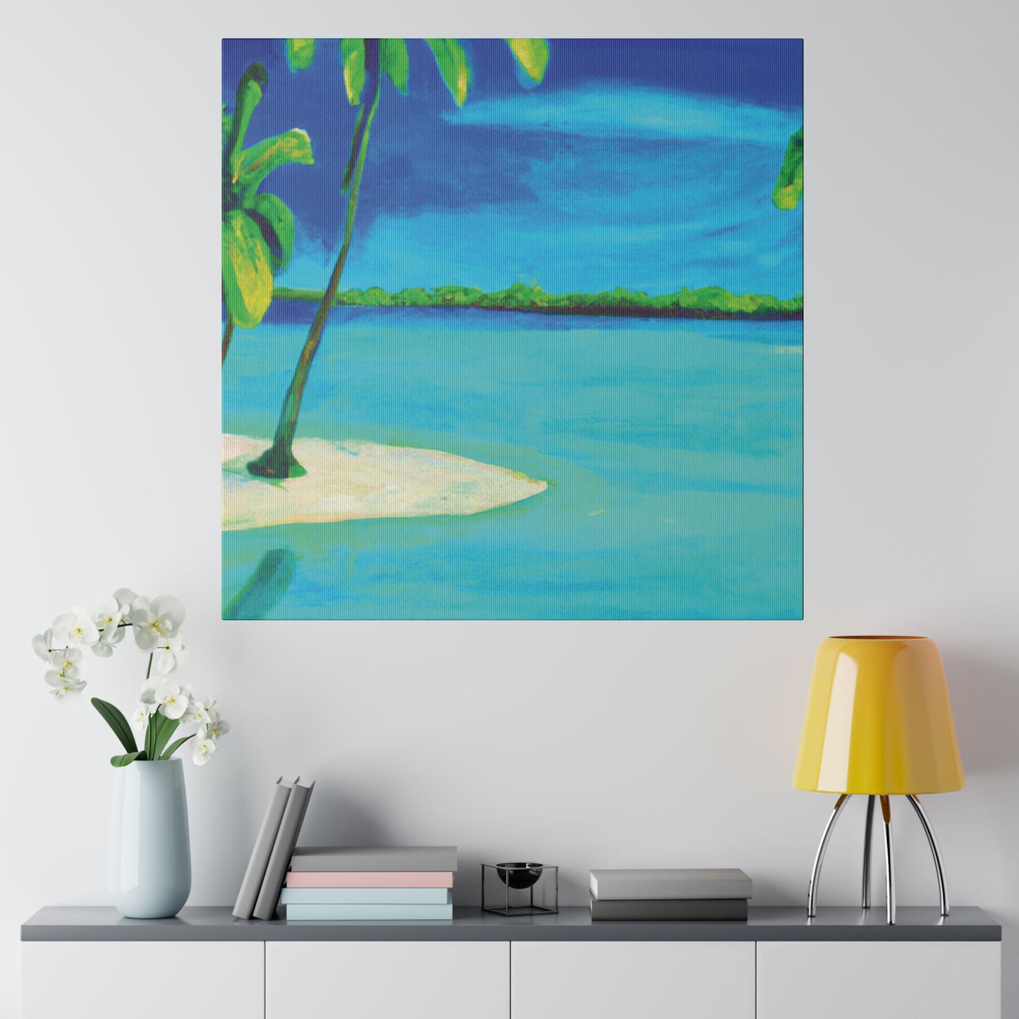 7352P - Bahamas Ocean Painting Print | Bahamas | Ocean | Beach | Poster | Home Decor | Wall Art | Canvas