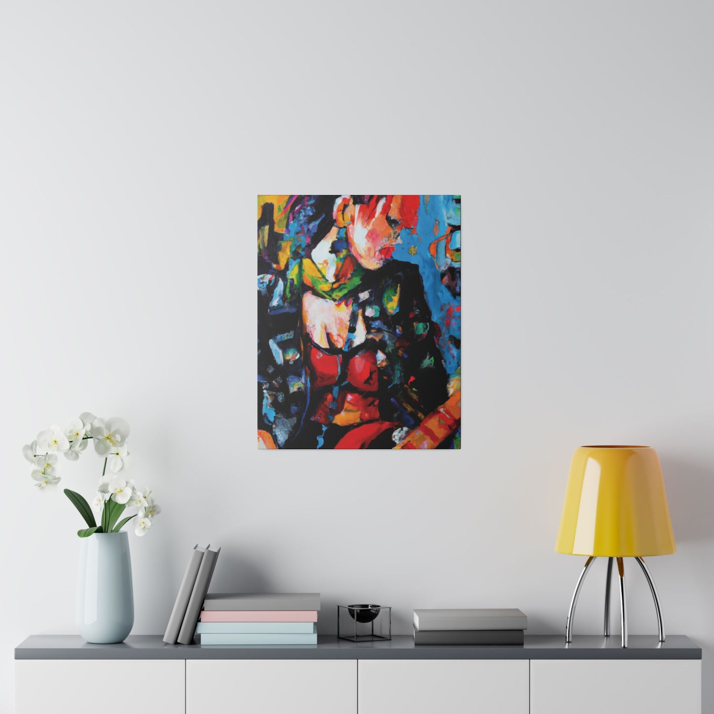 9602B - Rockstar Oil Painting Style Print | Poster | Home Decor | Wall Art | Music Art | Canvas