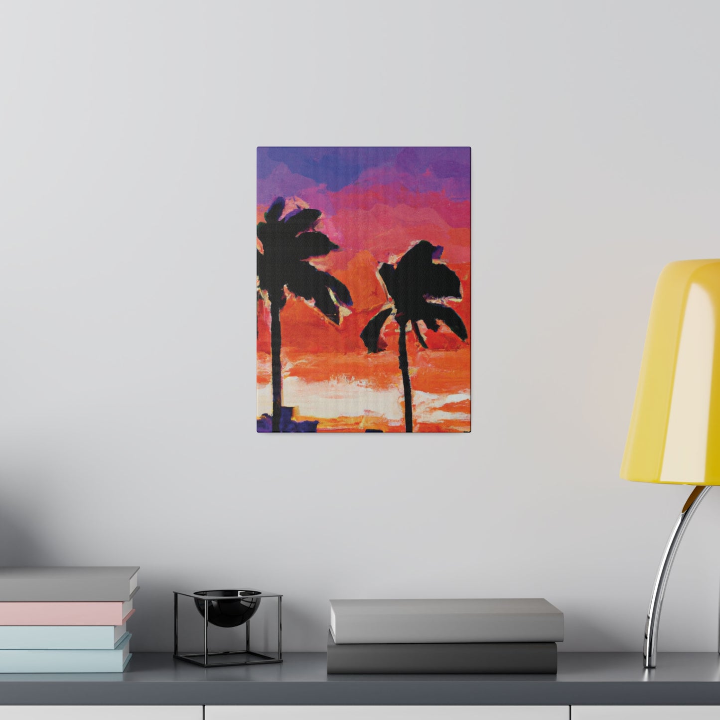 3243X - Miami Beach Sunset Painting Print | Miami | Beach | Sunset | Poster | Home Decor | Wall Art | Canvas