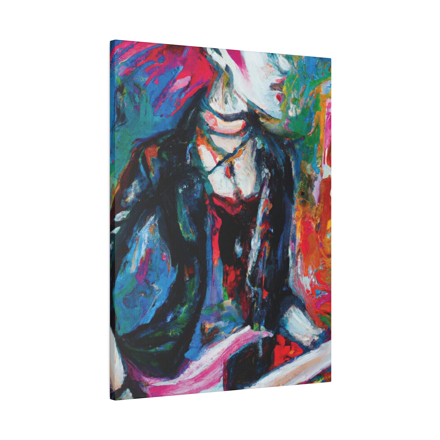 9560L - Rockstar Oil Painting Style Print | Poster | Home Decor | Wall Art | Music Art | Canvas