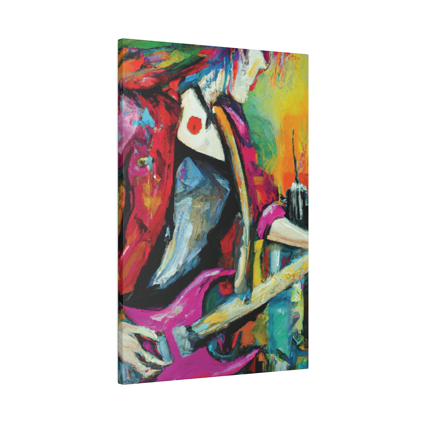 6731X - Rockstar Oil Painting Style Print | Poster | Home Decor | Wall Art | Music Art | Canvas